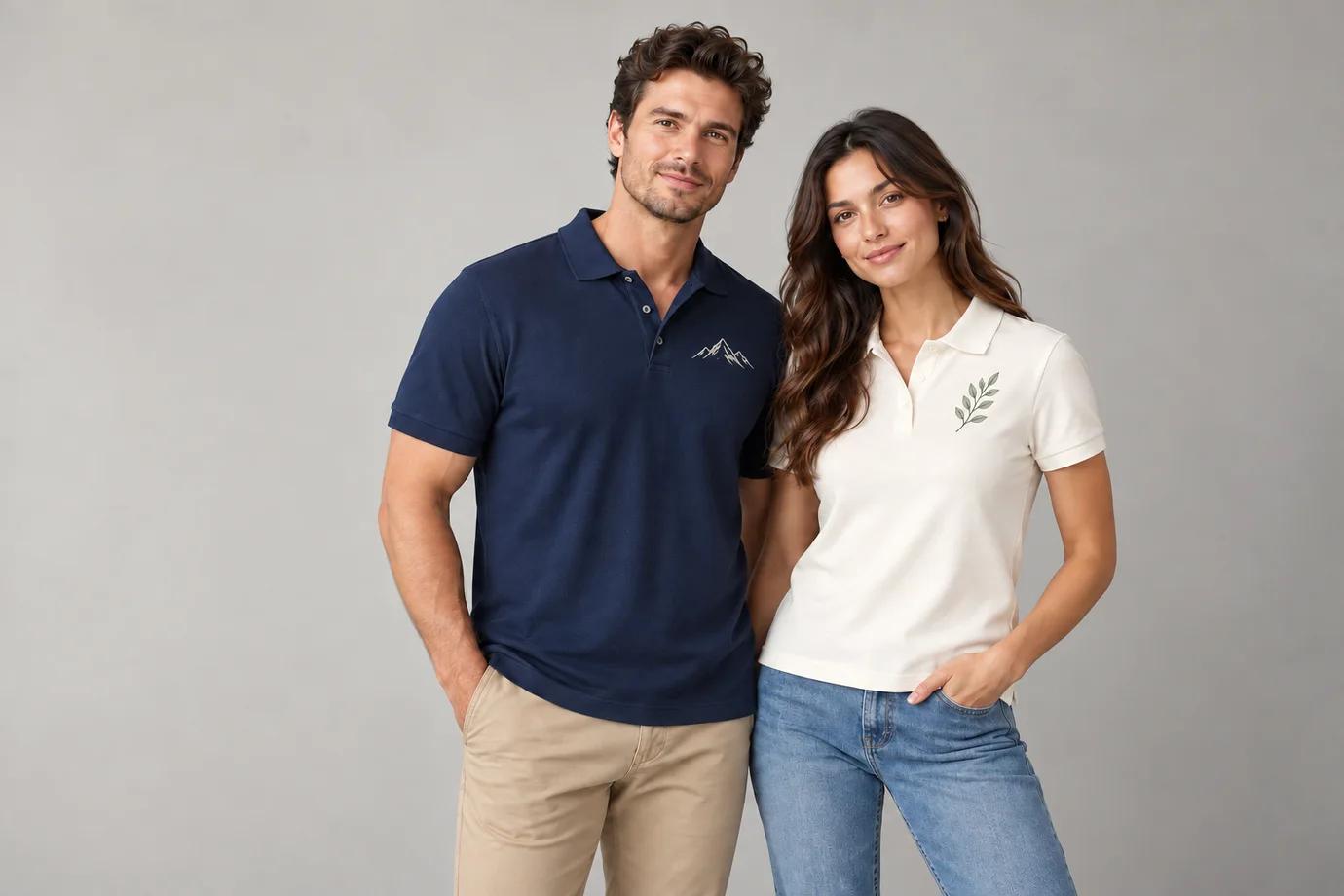 Printed polos in everyday fits