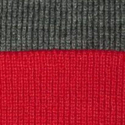 Dark Heather Grey Red