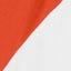 White/ Deep Orange