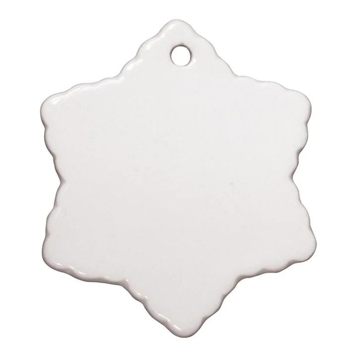 Blank Snowflake ceramic ornament
